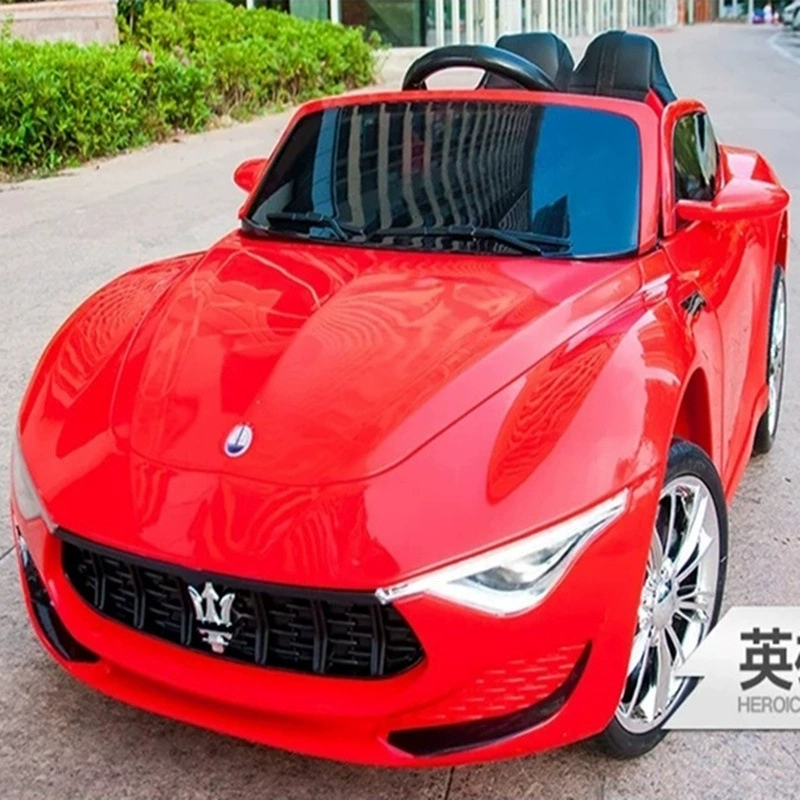 Electric children's car 12V, 4WD, Bluetooth & remote control, LED lights, leather seat