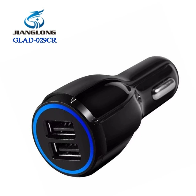 Автодинамическая зарядка 5В2.1A USB кросс-бортной двойной порт зарядное устройство для автомобиля для мобильного телефона один к двум умная зарядка экспорт продукции