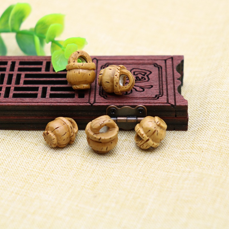 Peach pit carving and weaving DIY materials for students, children, babies, mothers and infants, Dragon Boat Festival beaded peach baskets