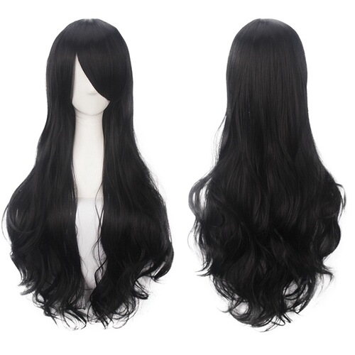 Direct sales to Europe and the United States cos wig color animation wig foreign trade button network high temperature wire universal 80CM long curly hair