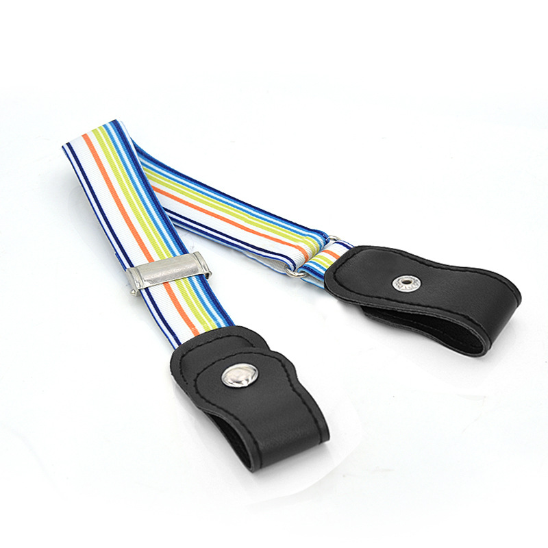 Cinturón para niños cinturón elástico para bebés niños y niñas pantalones elásticos cinturón pantalones anti-caída para niños con botón a presión en stock