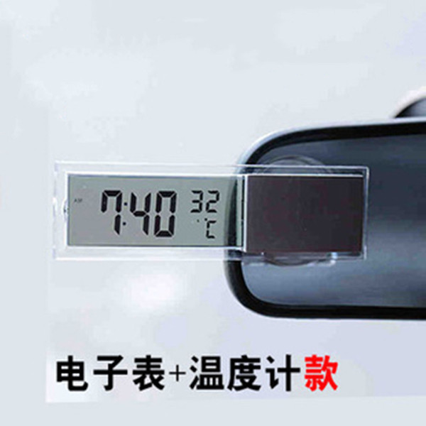 Glowing thermometer for car
