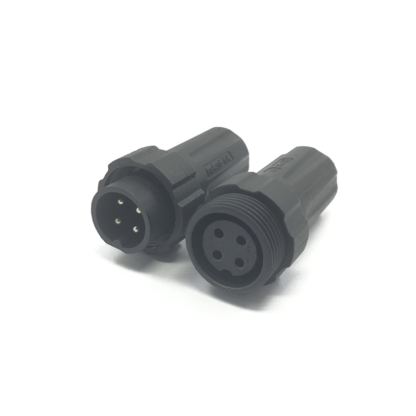 专业   m22公母插头 4芯组装对接  电缆设备 连接头 防水连接器