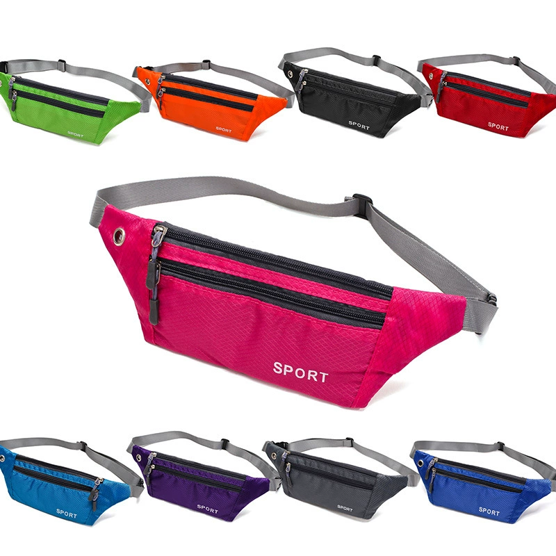 Sports Waist Bag, waterproof unisex phone pouch, multi-pocket 8.9×4.0×4.25 cm, lightweight 80 g