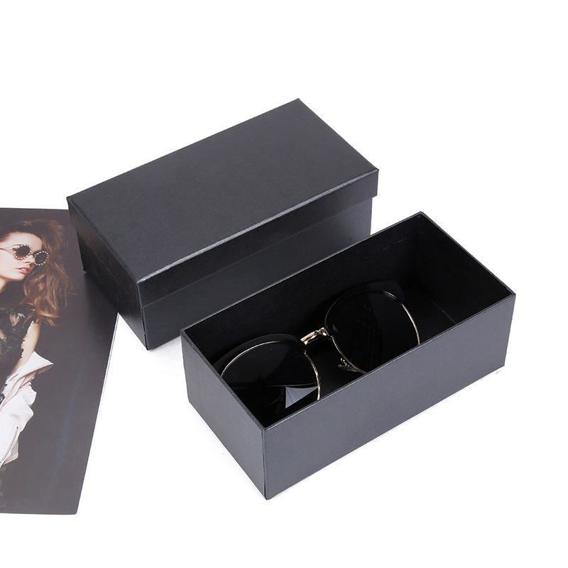 Men's and women's portable anti-pressure sunglasses box creative cover glasses box paper sunglasses storage box wholesale