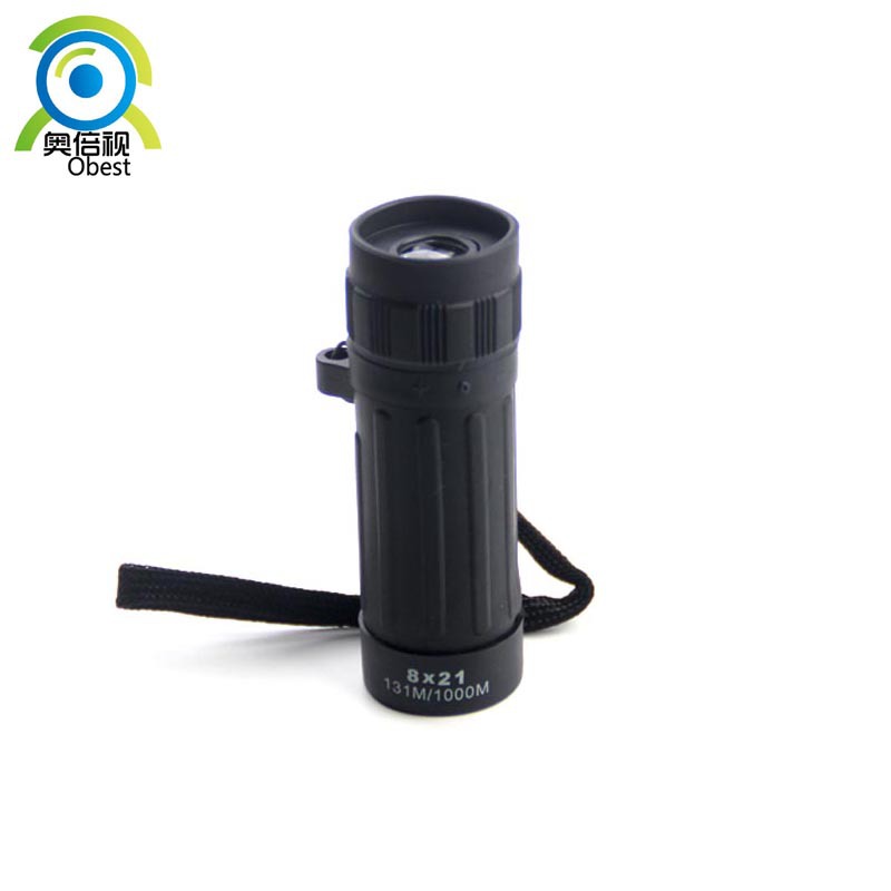 8x21单筒望远镜小巧迷你便携红膜单筒望远镜批发轻便长焦户外装备