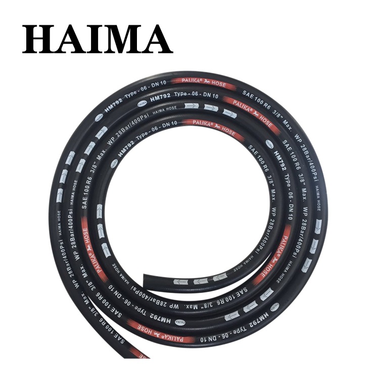 SAE 100R6hose 橡胶管软管耐磨钢丝编织耐磨增强
