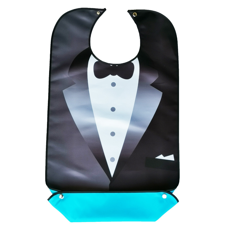 Adultos babero para los ancianos de doble capa de impresión a prueba de agua suministros de edad avanzada fabricante en stock