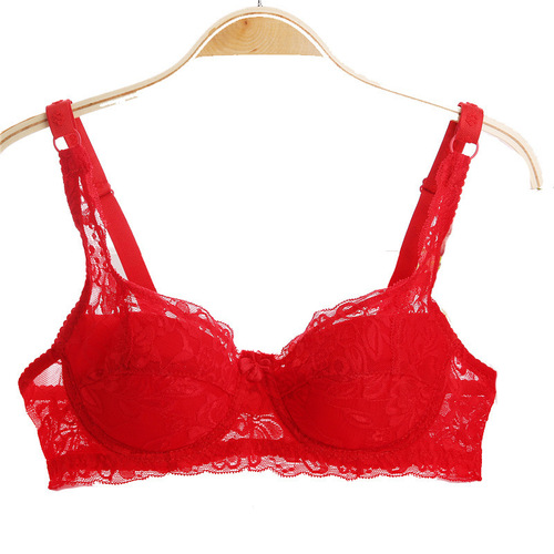 Foreign trade AliExpress bra spring and summer thin breathable large size lace bra sexy push-up adjustable underwear