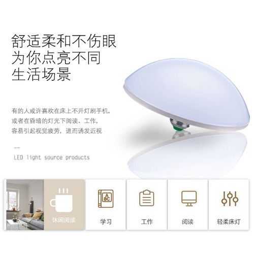 Nanfan lighting led bulb E27 screw household energy-saving lamp white light factory workshop lighting high-power light source
