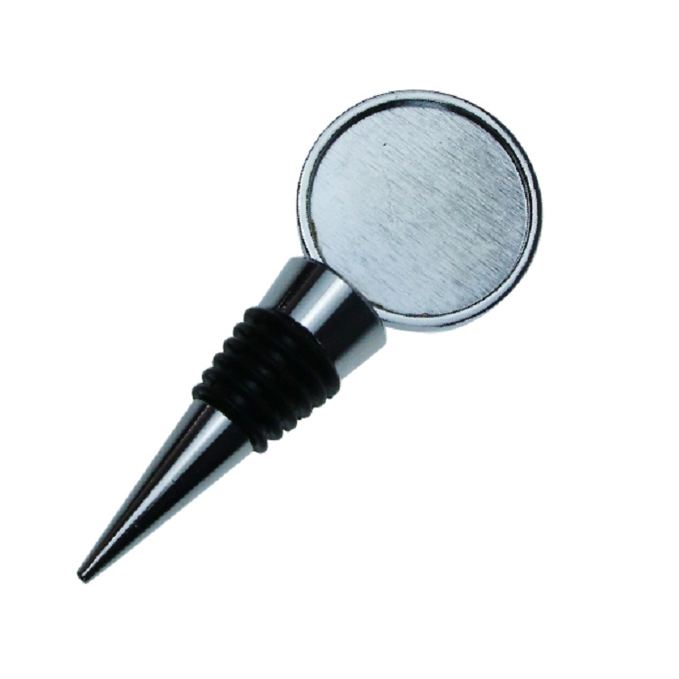 Tapón de silicona para botellas de vino, de aleación de zinc, resina epoxi, tapón de botella redondo, cuadrado, en forma de corazón, de aleación de aluminio, de metal