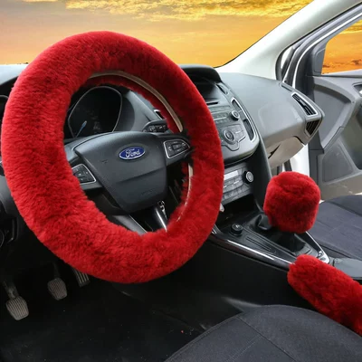 wool wool steering wheel — Steering wheel cover