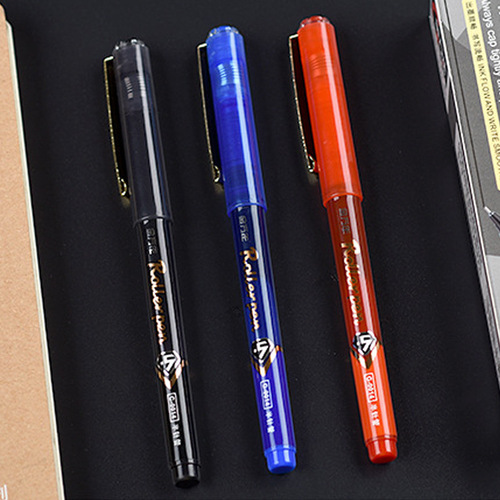 【Golden Ten Years】Black and Red 0.5mm Ballpoint Pen for Business Office, Signing, Student Exams, and Practice Writing