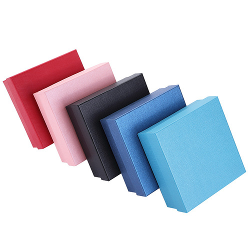 Manufacturer wholesale heaven and earth cover belt box leather paper waist belt packaging box jewelry products wallet square gift box 