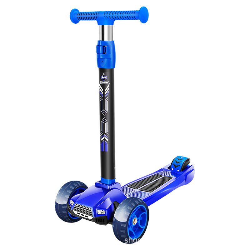 Children's foldable scooter with music