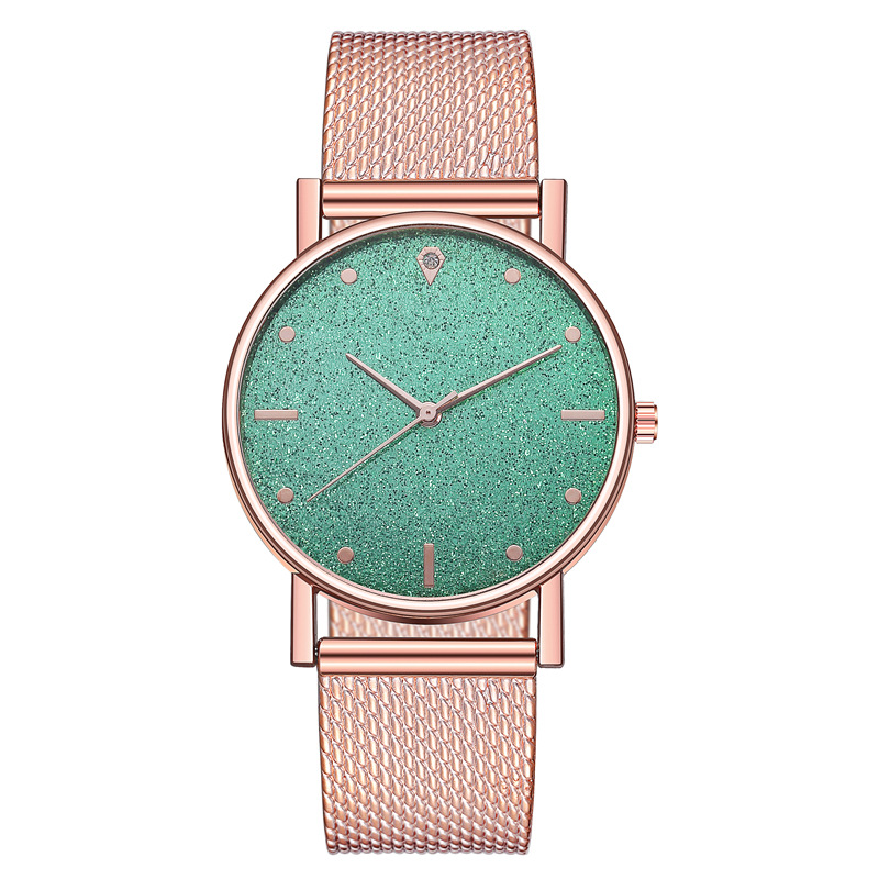 Fábrica al por mayor de comercio exterior Venta caliente banda de silicona reloj de cuarzo estrellado de las mujeres reloj de moda casual de negocios de moda