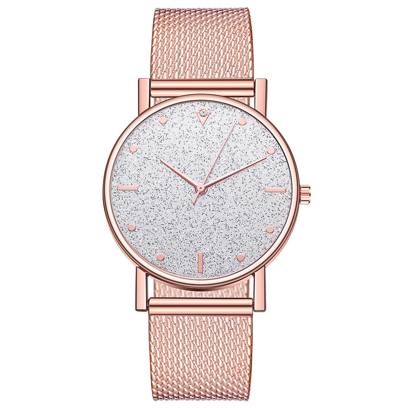 Fábrica al por mayor de comercio exterior Venta caliente banda de silicona reloj de cuarzo estrellado de las mujeres reloj de moda casual de negocios de moda