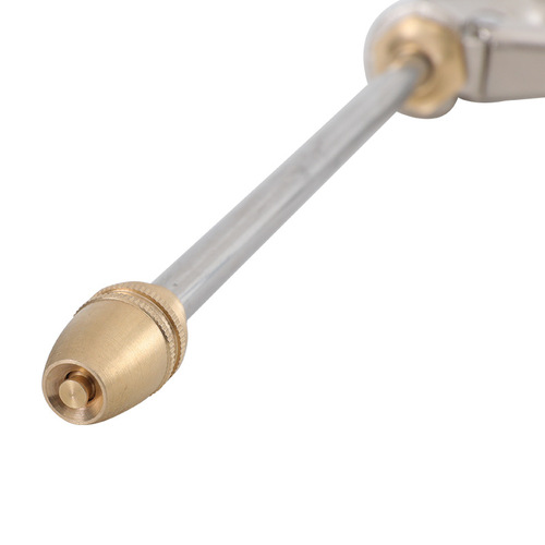 Household alloy car wash water gun extended pole water gun electroplated aluminum alloy water spray gun car wash tool garden water gun