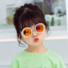 Children's fashionable sunglasses from pearl, glasses, wholesale