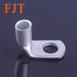 t90度铜管端子接线端子新能源加厚直角弯端子线耳铜鼻子线鼻子