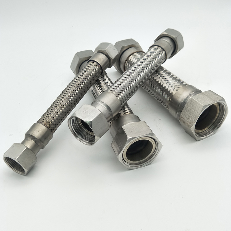 新疆万疆通丝扣式不锈钢金属软管 空调软管 衬四氟金属软管