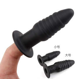 硅胶手指螺纹肛塞菊花塞扩肛器拉珠自慰肛门塞成人情趣性玩具