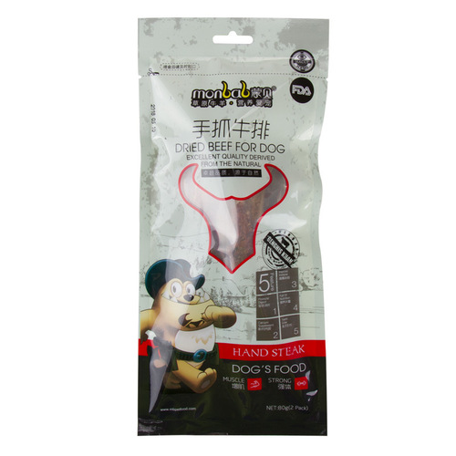 Mengbei Pet Steak 80g Dog Snacks Teeth Cleaning and Bone Pet Snacks Wholesale Distribution Factory Direct Supply