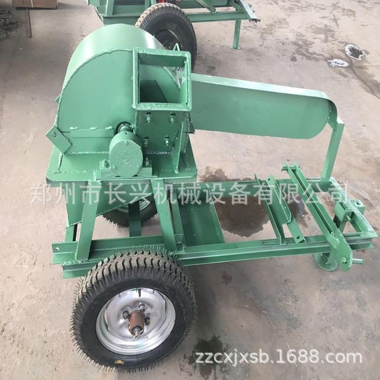 420移动式香菇料机 园林果园树枝粉碎机 木屑机价格