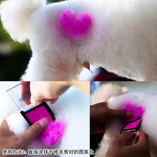 Opawz Small Paw Print Color Box Blush for Cats and Dogs Pet Hair Color Agent Hair Dye Powder Cute Style 4g