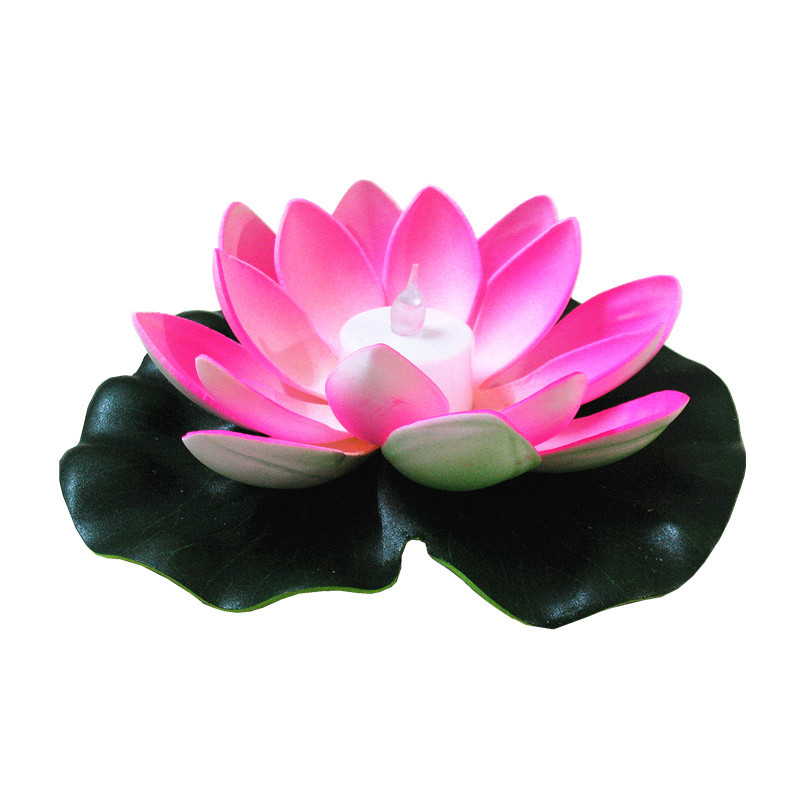 Suministro directo de fábrica dingcheng agua decoración lámpara actividad deseando lámpara con batería LED Lotus lámpara de loto estilo completo image 5