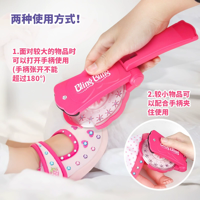 Little girl makeup toy Bling sticker drill nail drill hair decoration magic sticker drill handmade toys in stock
