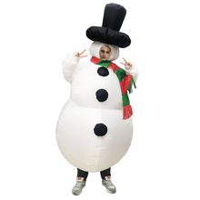 圣诞节服饰雪人充气服平安夜表演服年会活动表演服装万圣节服装