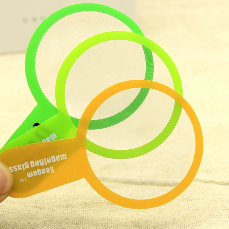 Креативный рекламный небольшой подарок для защиты окружающей среды ручка увеличительная линза 3-кратная пластиковая лупа изготовлена на заказ LOGO