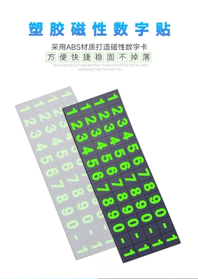 Car Moving Number Plate, Decorative – Nömrəli dayanma kartı - 297-digital-keys-8-sets