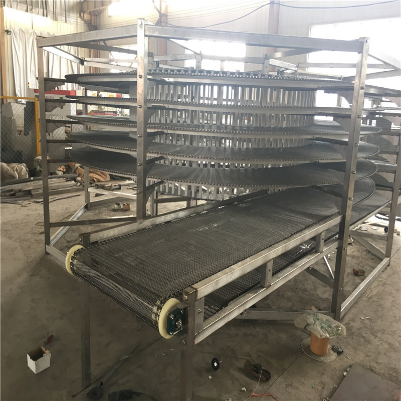 螺旋塔网带输送机 蛋糕食品冷却输送机  304不锈钢螺旋输送机