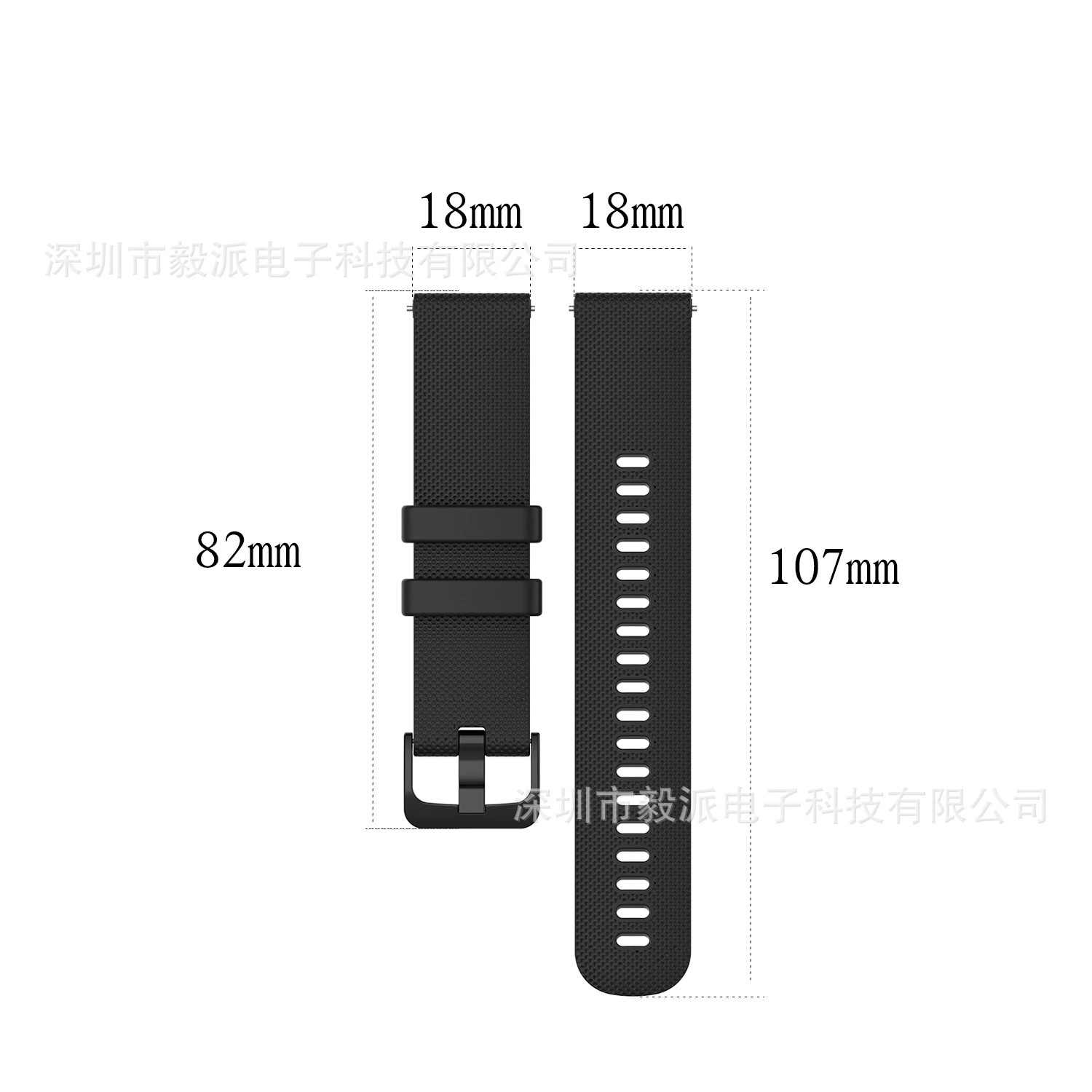 Подходящий ремешок 18 мм для Garmin Jiaming vivoactive 4s смарт-браслета, однотонный с маленькой клеткой