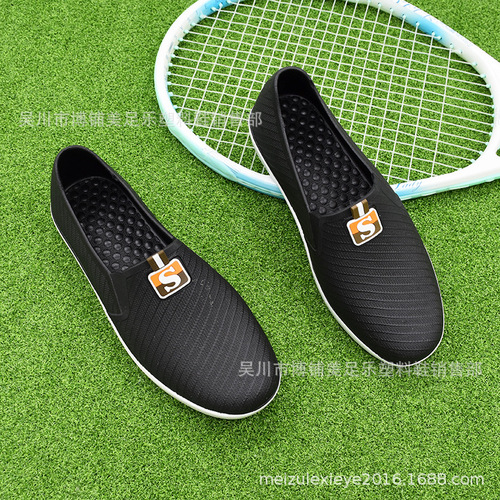 厨房水鞋男夏季低帮时尚休闲短筒雨鞋防滑工作雨靴男洗车防水胶鞋