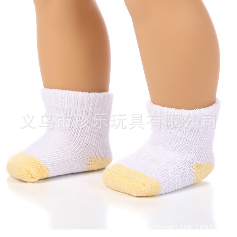 Suministro directo de fábrica xiafu muñeca calcetines 18 pulgadas americano chica deportes calcetines vestir-up muñeca accesorios juguetes para niños