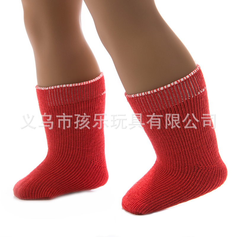 Suministro directo de fábrica xiafu muñeca calcetines 18 pulgadas americano chica deportes calcetines vestir-up muñeca accesorios juguetes para niños