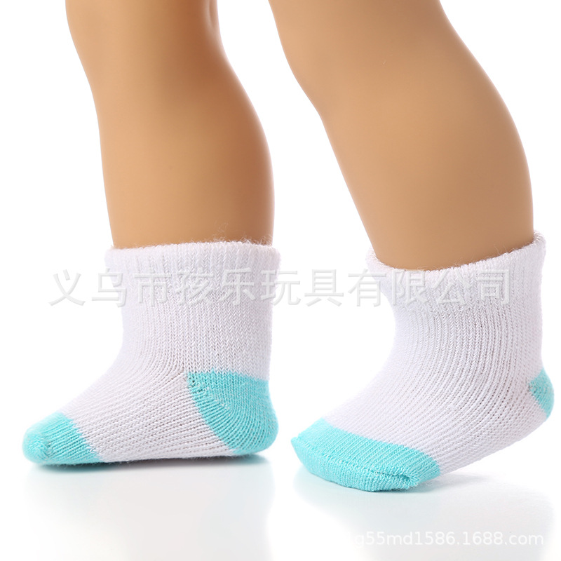 Suministro directo de fábrica xiafu muñeca calcetines 18 pulgadas americano chica deportes calcetines vestir-up muñeca accesorios juguetes para niños