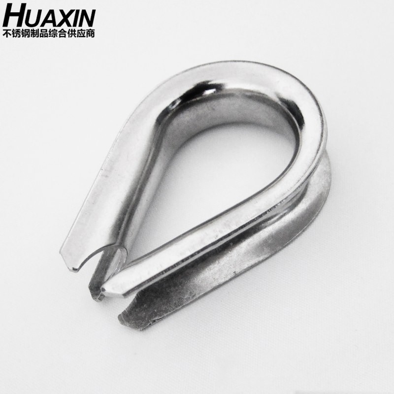 304 316不锈钢欧式船用钢丝绳鸡心环套环三角保护圈