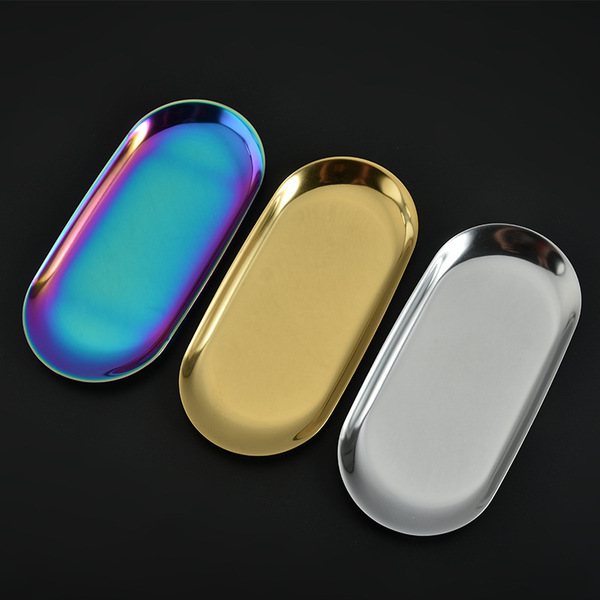 Golden metal storage box stainless steel