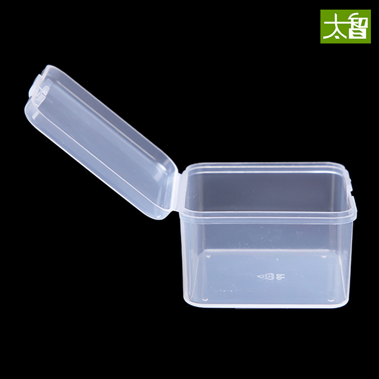 Caja de plástico cuadrado caja de almacenamiento de papelería transparente PP teléfono móvil Caja de Herramientas piezas caja componentes accesorios caja A57