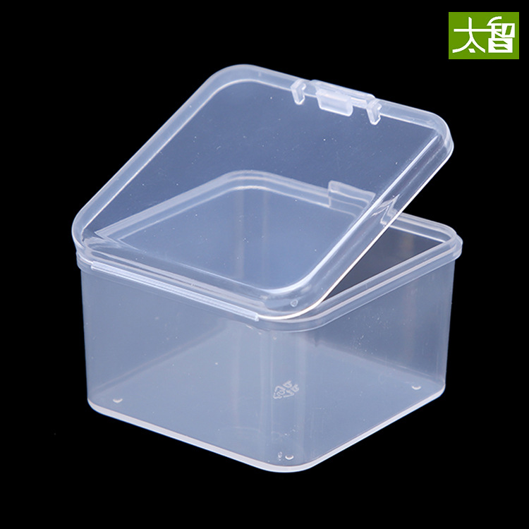 Caja de plástico cuadrado caja de almacenamiento de papelería transparente PP teléfono móvil Caja de Herramientas piezas caja componentes accesorios caja A57