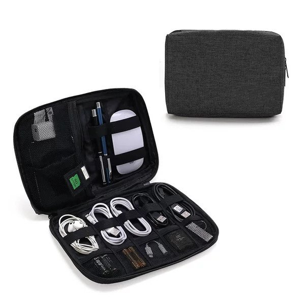 Manufacturer Customized Cross-Border Multifunctional Digital Cable Cosmetics Bag Mobile Phone Travel Computer Charger Mouse Cosmetics Bag