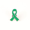 Hair band, green brooch, ecological medical badge