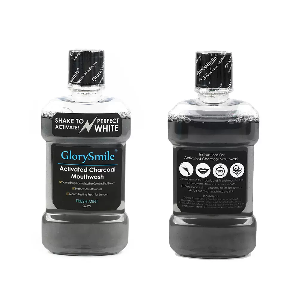 登特GlorySmile竹炭漱口水250ml除臭呵护口腔 厂家直发可批发