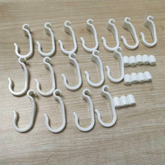 可拆卸線材小掛鈎 毛巾浴球配套單鈎 不鏽鋼架專用配件鈎 ABS掛鈎