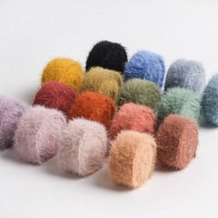 Direct factory sales ribbon hair accessories bow clothing accessories Korean mink fur woven tape autumn winter yarn satin ribbon