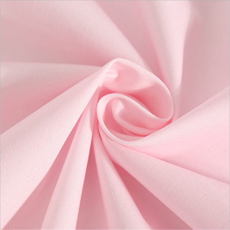 涤棉布45支坯布直销47英寸英文光边染色织印花定纺定纺3.2M超宽幅